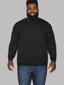 Big Men's Eversoft®  Fleece Crew Sweatshirt Black Heather