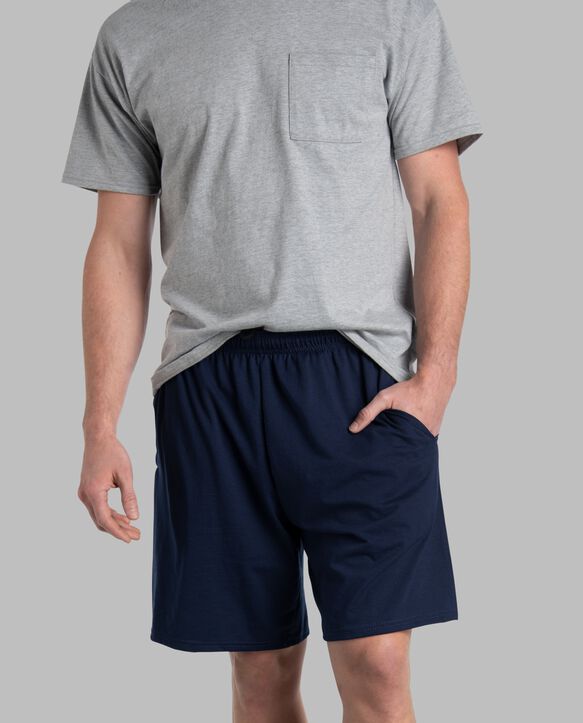 Men’s Eversoft® Jersey Shorts, 2 Pack J. Navy