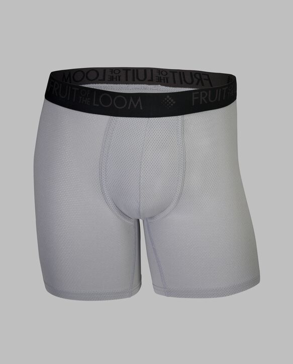 Men's Breathable Micro-Mesh Boxer Briefs, Assorted 3 Pack Assorted