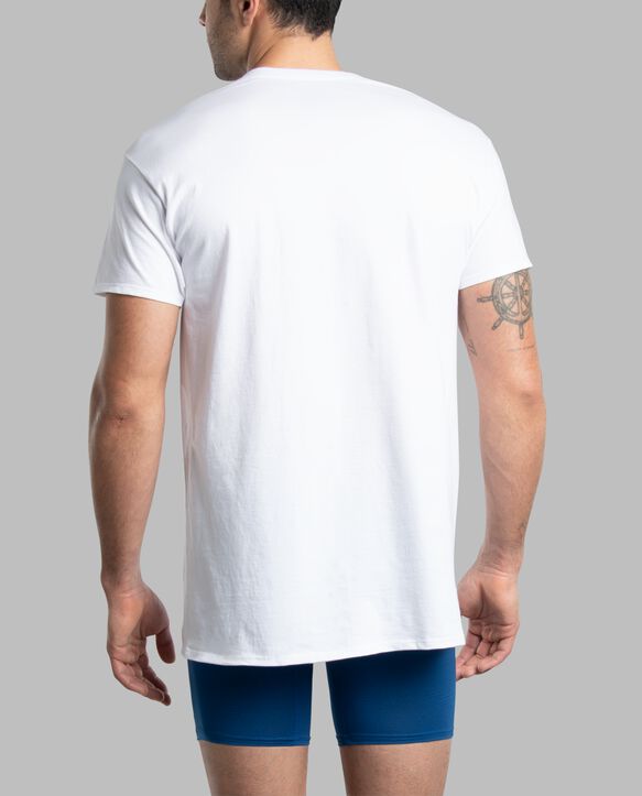 Men's Short Sleeve Breathable Crew T-Shirt, 2XL White 3 Pack White