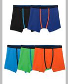 Boys' Breathable Micro-Mesh Boxer Brief, 5 Pack ASSORTED