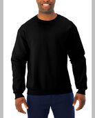 Men's Supersoft Fleece Crew Sweatshirt, 2 Pack Black Heather