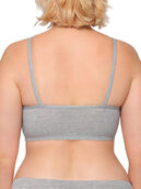 Women's Strappy Sports Bra, 3 Pack BLACK/HEATHER GREY/CHARCOAL