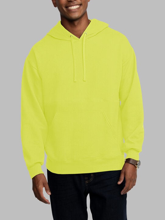 EverSoft®  Fleece Pullover Hoodie Sweatshirt Safety Green