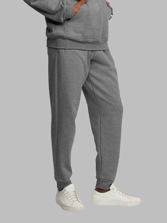 Men's Eversoft®  Fleece Jogger Sweatpants, 2XL Grey Heather