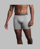 Men's Crafted Comfort™ Boxer Briefs, Extended Sizes Black Heather 3 Pack Assorted