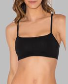 Women's Strappy Sports Bra, 3 Pack BLACK/WHITE/HEATHER GREY