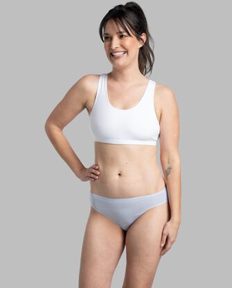 Women's 360 Stretch Comfort Cotton Bikini Panty, Assorted 6 Pack 