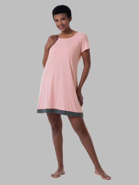 Women's Soft & Breathable Pajama Sleepshirt SOFT PINK