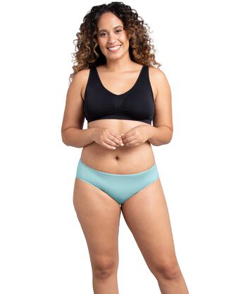 Women's Breathable Cooling Stripes Bikini Panty, 6 Pack 