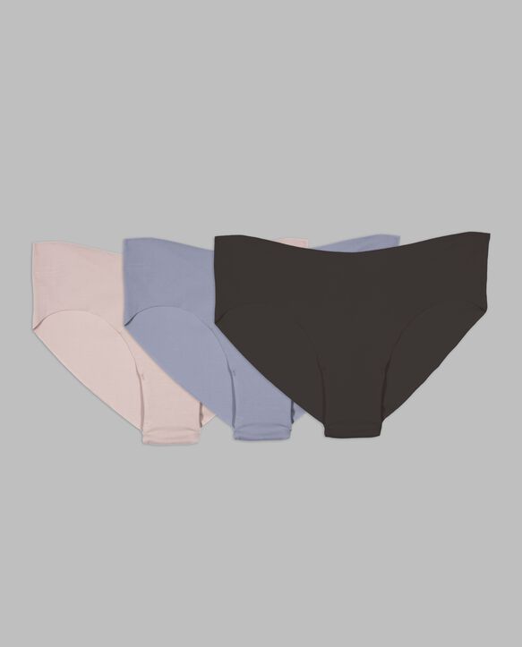 Women's No Show Cheeky Panty, Assorted 3 Pack ASST
