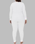Women's Fit For Me By Fruit of the Loom Waffle Unionsuit WHITE