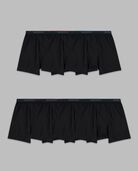 Men's Cotton Stretch Boxer Briefs, Black 7 Pack Assorted