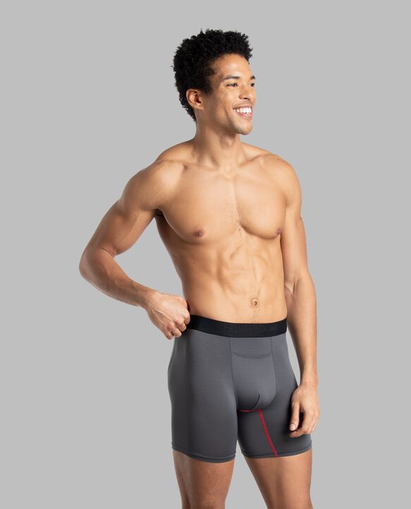 Men's 360 Stretch Cooling Channels Boxer Briefs, 2XL Assorted 6 Pack Assorted