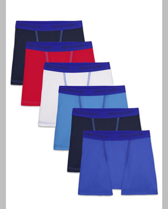 Toddler Boys' Cotton Stretch Boxer Briefs, 6 Pack ASSORTED