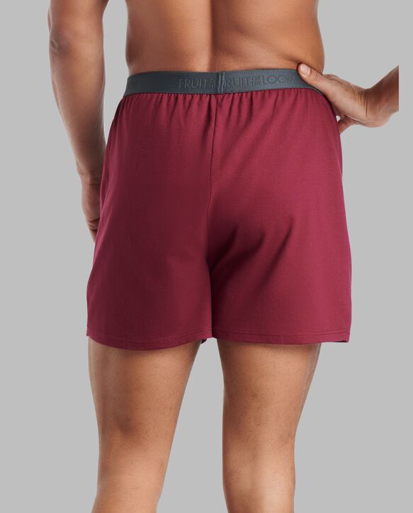 Premium Men's Knit Boxers, Assorted 4 Pack Assorted