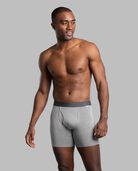 Men's Crafted Comfort™ Boxer Briefs, Extended Sizes Black Heather 3 Pack Black Heather