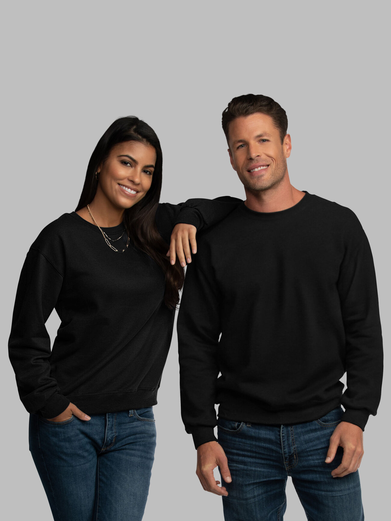 EverSoft®  Fleece Crew Sweatshirt Black
