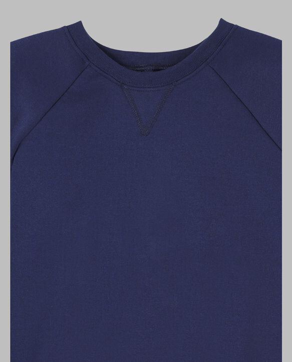 Boys' Fleece Raglan Crew Sweatshirt Navy