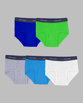 Toddler Boys' Fashion Briefs, Assorted 5 Pack 