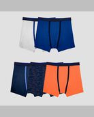 Boys' Breathable Boxer Briefs, Assorted Print and Solid 5 Pack ROT. 2