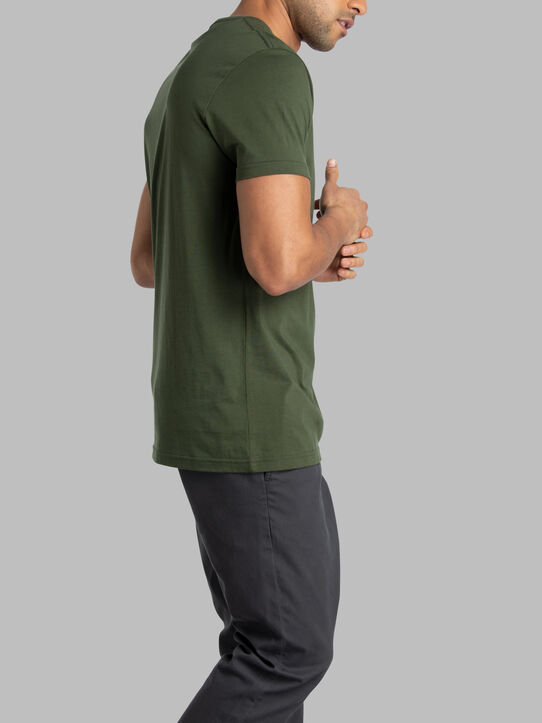 Men's Crafted Comfort Artisan Tee™ Crew T-Shirt Military Green