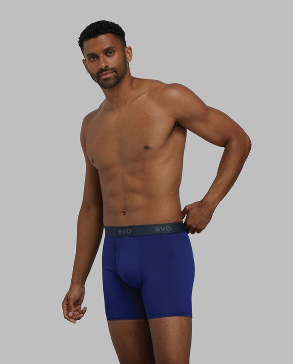 BVD® Men's Ultra Soft Boxer Briefs, Assorted 3 Pack Assorted