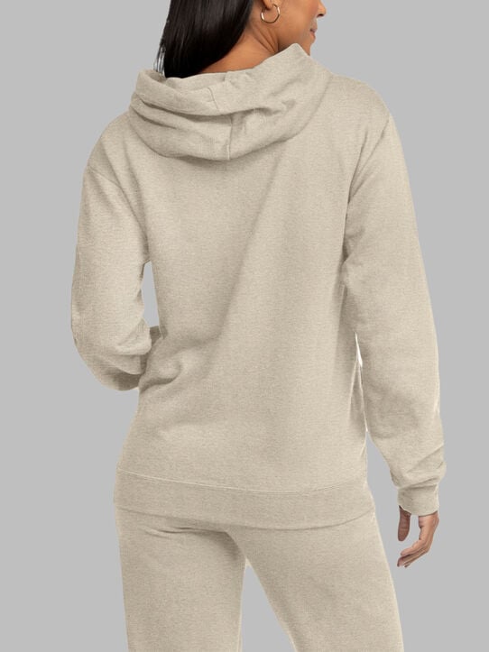 EverSoft®  Fleece Full Zip Hoodie Sweatshirt Khaki Heather
