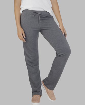 Women's Essentials Live In Open Bottom Pant, 1 Pack Charcoal Heather