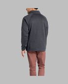 Men's Sweater Fleece Quarter Zip Pullover, 2XL Charcoal Heather