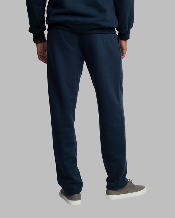 Men's Eversoft® Open Bottom Sweatpants, Extended Sizes Blue Cove