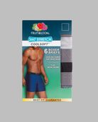 Men's 360 Stretch Coolsoft Boxer Briefs, Assorted 6 Pack Neutrals