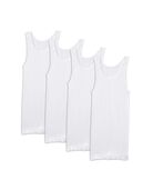 Fruit of the Loom Premium Men's A-Shirts, 4 Pack - White 