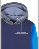 Boys' Fleece Hoodie Sweatshirt Green/Navy