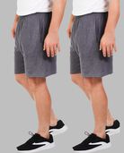 Men’s Eversoft® Jersey Shorts, 2 Pack Charcoal Heather