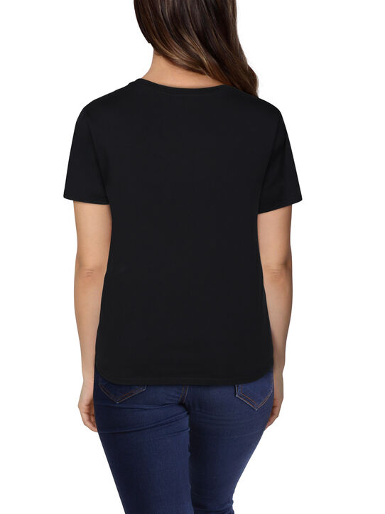 Women's Crafted Comfort Artisan Tee™ V-Neck T-Shirt Black Ink