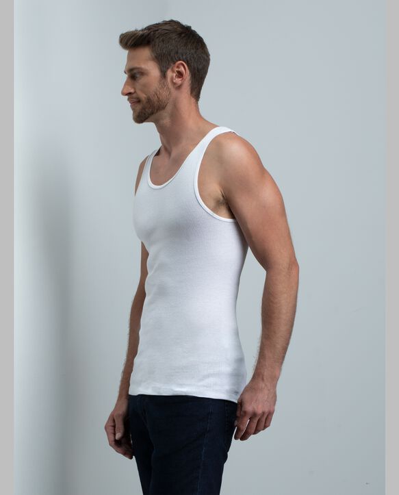 BVD® Men's Cotton A-Shirt, White 5 Pack White