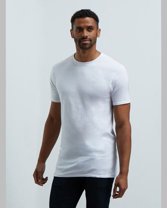 BVD Men's White Cotton Crew T-Shirt, 5 Pack 
