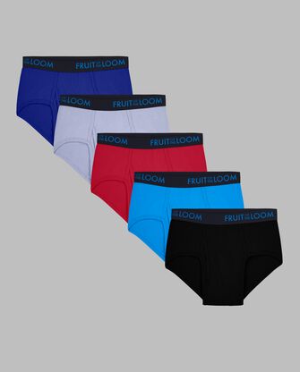 Men's Breathable cotton Micro-Mesh Briefs, Assorted 5 Pack 