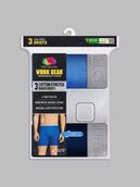 Men's Workgear™ Cotton Stretch Boxer Briefs, Assorted 3 Pack Assorted