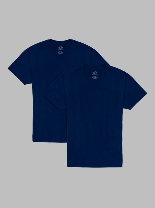 Men’sEversoft®  Short Sleeve Crew T-Shirt, 2 Pack J.NAVY