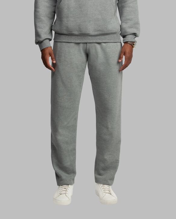 Men's Eversoft® Open Bottom Sweatpants, 2XL Medium Grey Heather