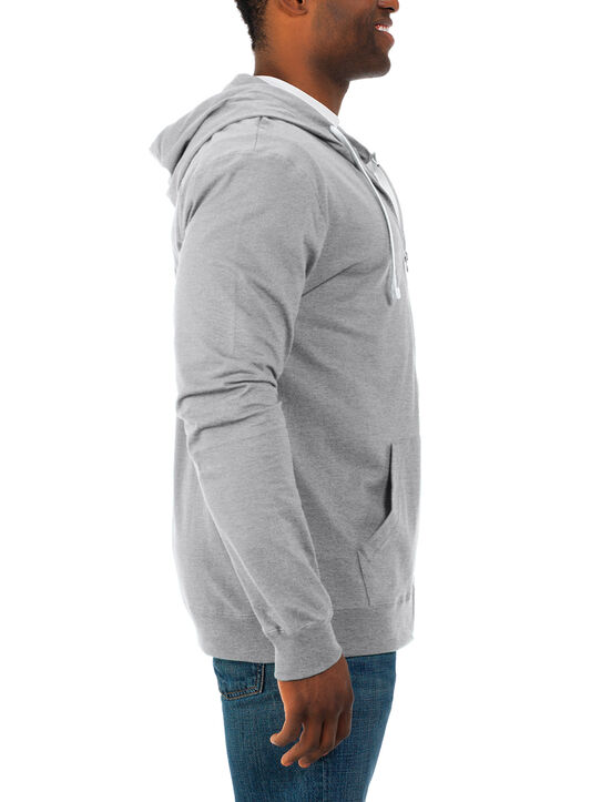 Men's Soft Jersey Full Zip Hooded Sweatshirt 