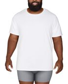 Big Men's White Crew T-Shirts, 6 Pack WHITE