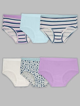 Girls'Eversoft® Brief Underwear, Assorted 6 Pack 
