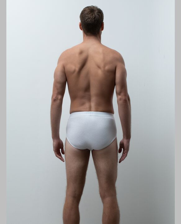 BVD® Men's Cotton Briefs, White 6 Pack White