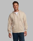 Eversoft® Fleece Full Zip Hoodie Sweatshirt, Extended Sizes Black Heather