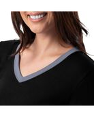 Women's Soft & Breathable V-Neck T-shirt and Pants, 2-Piece Pajama Set 
