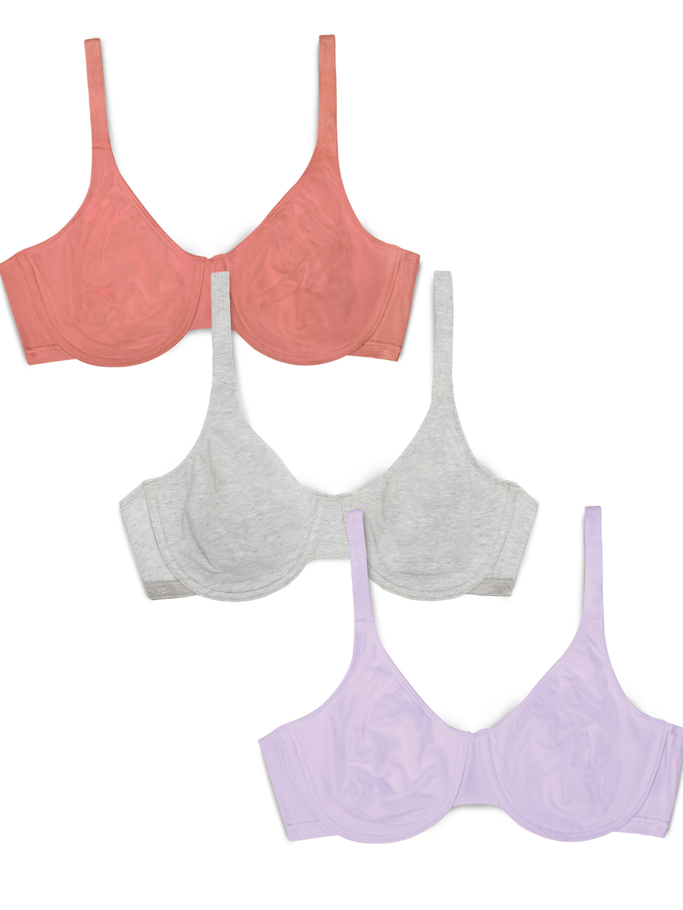 Women's Cotton Stretch Extreme Comfort Bra, 3-Pack