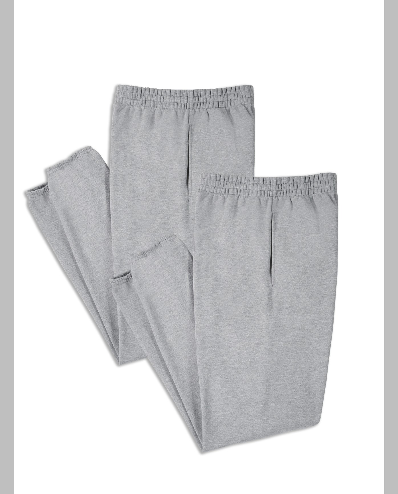 Men s EverSoft Fleece Elastic Bottom Sweatpants 2 Pack